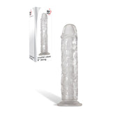 Adam & Eve Crystal Clear 8'' Dong - Clear 20.3 cm Dong - Mr and Mrs D's